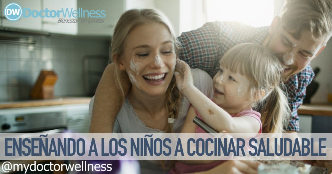 Enseñando A los niños a cocinar saludable